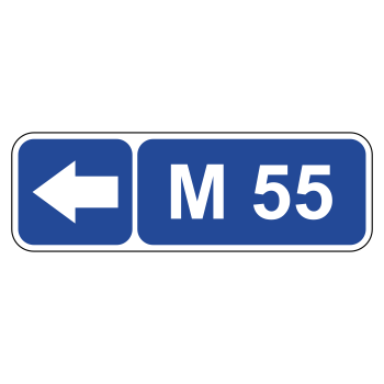 Дорожный знак 6.14.2 «Номер маршрута» (широкий)